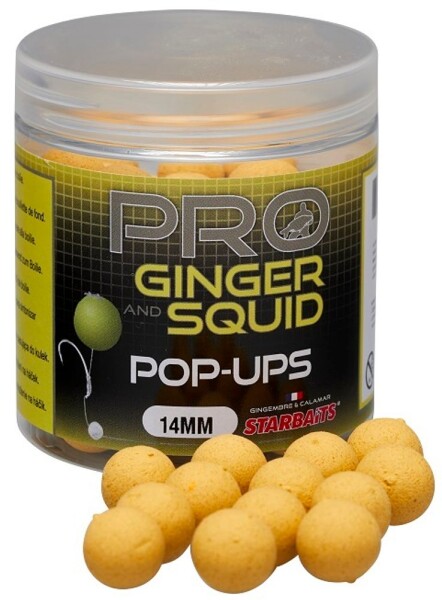 Starbaits Plovoucí boilies Pop Up Pro Ginger Squid 50g,Starbaits Plovoucí boilies Pop Up Pro Ginger Squid 50g