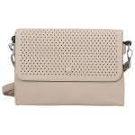 Trendy dámská koženková crossbody kabelka Kasandra, béžová