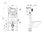KLUDI - Unifix Předstěnová instalace pro závěsné WC, výška 120 cm 79101