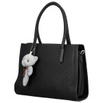 Módní dámská koženková kabelka do ruky Armin, černá