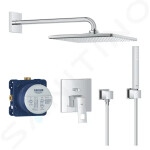 GROHE - Eurocube Sprchový set s baterií pod omítku, 310 mm, chrom 25238000