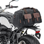Vintage tailbag na motocykl Orlando, 30L, šedý, textilní