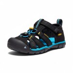 Dětské sandály SEACAMP II CNX, black/keen yellow, Keen, 1025141/1025128/1025108, černá - 24