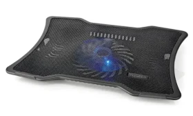 Nedis Chladicí podstavec pro notebook černý / Stojan na notebook / do 17" / USB / ventilátor 125 mm (NBCR101BK)