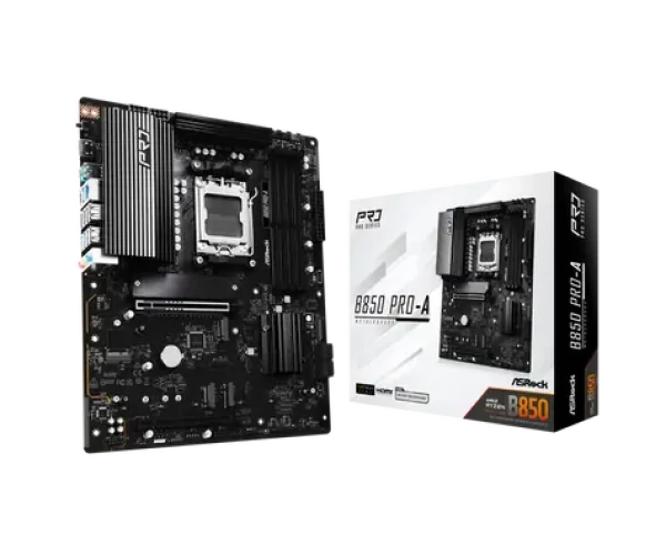 ASRock B850 Pro-A / AMD B850 / DDR5 / SATA III / USB 3.2 / 2.5GLAN / sc.AM5 / ATX (90-MXBQM-A0UAYZ)