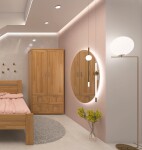 HP-Nábytek Skříň Alfa 2D Grand BUK ROZMĚR: (š/v/h) 95 x 185 x 55 cm pološatní
