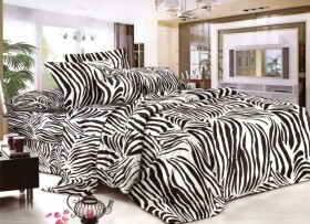 DumDekorace Černo bílý přehoz přes postel Šířka: 200 cm | Délka: 220 cm (+ 5,00 €) 2ks 40x40 cm (standard zdarma) Šířka: 200 cm | Délka: 220 cm (+ 5,00 €)