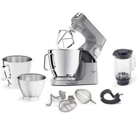 Kenwood Titanium Chef Baker XL stříbrná / kuchyňský robot / 1200 W / 7L / regulace rychlosti / vestavěná váha (KVL85.124SI)