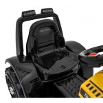 Mamido Dětský elektrický traktor G320 s radlicí žlutý