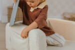 SHAPPY SHAPPY Dětské rozkládací pěnové křeslo LUMI TEDDY Barva: Light Beige