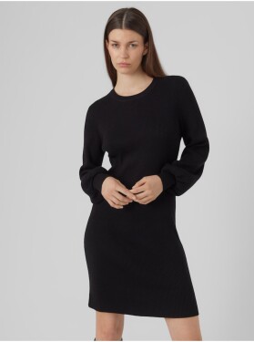 Černé dámské svetrové šaty VERO MODA Haya dámské