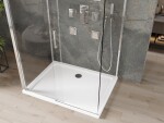 MEXEN/S - OMEGA sprchový kout 3-stěnný 110x90, transparent, chrom + vanička včetně sifonu 825-110-090-01-00-3s-4010