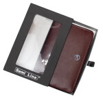 Peněženka RFID model 19318139 Maroon - Semiline Velikost: 10 cm x 16 cm x 2 cm