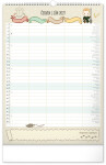 Nástěnný kalendář 2027 Notique Rodinný plánovací Harry Potter XL, 33 x 46 cm