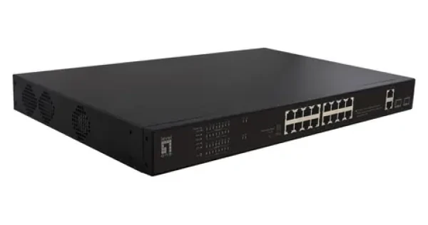LevelOne FGP-2031 / PoE+ switch / 16x FE PoE+ / 2x GE / 2x SFP / 270W / Unmanaged / 19" (FGP-2031)