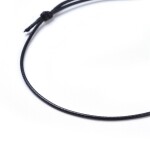Šňůrkové náramky - různá provedení - ∅ 5 ~ 8 cm - 1 ks Barva: Šedá