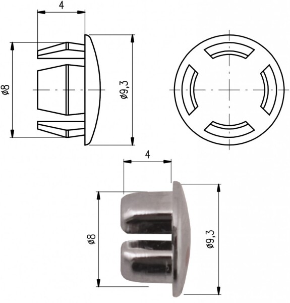 RAV Slezák - Značení na páčku, Chrom-1 SD0160