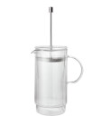 Ferm Living French Press Ripple Thermal 1 l, čirá barva, sklo