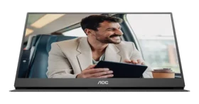 15,6" AOC 16T20E2 černá / IPS / Full HD 1920x1080 / 16:9 / 2× 2W repro / USB / přenosný (16T20E2)