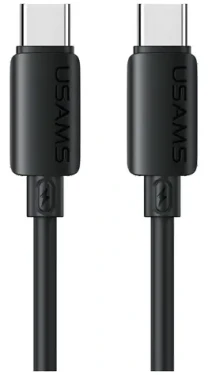 USAMS U98 černá / Datový kabel / USB-C - USB-C / 60 W / 3 A / 1 m (SJ787USB01)