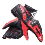 Dainese Reacto Carbon Long sportovní rukavice černé/červené vel.L - S