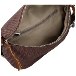 Trendy dámská textilní ledvinka Ayana, tmavě hnědá