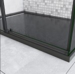 H K - Sprchový kout DIAMOND BLACK 140x90 cm L/P varianta SE-DIAMONDBL14090