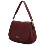 Trendy dámská koženková kabelka na rameno Coveri Graysona, vínová