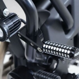 Universální stupačky RG Racings objímkou 25,4/22 mm - Černá