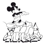 Presco Group Plánovací kalendář Mickey Mouse s omalovánkami, nedatovaný, 30 x 30 cm