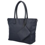 Trendy dámská koženková kabelka na rameno Ceyla, tmavě modrá