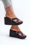 Dámské pantofle na klínku Ipanema High Fashion Slide Fem Black Velikost: