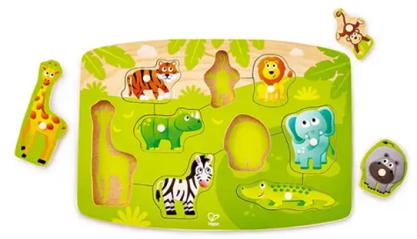 Hape Puzzle na desce - Džungle