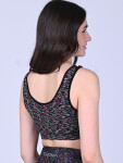 EVONA a.s. Dámská sportovní podprsenka FLO černá/melír - PODPR.FLO ČERNÁ/MELÍR L/XL