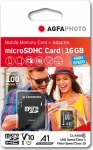 AgfaPhoto MicroSDHC 16GB + Adaptér / R:80 MB/s / W:15 MB/s / Class 10 (10580)