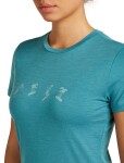 ICEBREAKER Wmns 150 Tech Lite SS Tee Snow Day, Topaz velikost: M