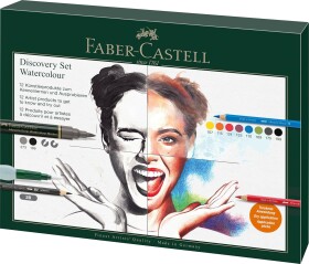 Faber-Castell Faber-Castell, 117520, Discovery set, sada uměleckých potřeb pro akvarelové techniky, 12 ks