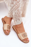 Ploché Dámské Klapky S Ozdobným Detailem Béžové Nenitta 39