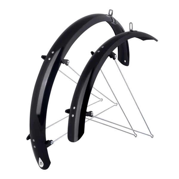 Blatníky FORCE 58 Aluflex 24" + V vzpěry, černé
