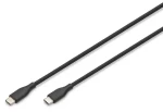 Digitus USB-C Silicone černá / Kabel / USB-C - USB-C / silikonový / 2 m (AK-300341-020-S)