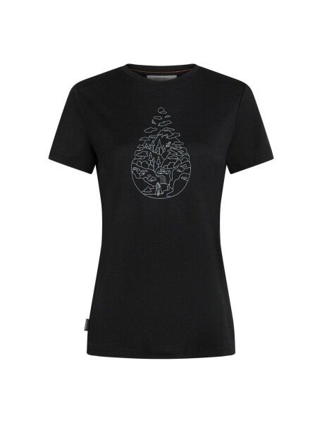 ICEBREAKER Wmns Mer 150 Tech Lite III SS Tee Hike Path, Black velikost: L