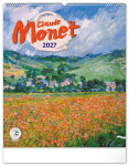 NOTIQUE Nástěnný kalendář Claude Monet 2027, 48 x 56 cm