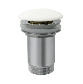 Kielle Umyvadlová výpusť, ClickClack, kov, bílá 30901130