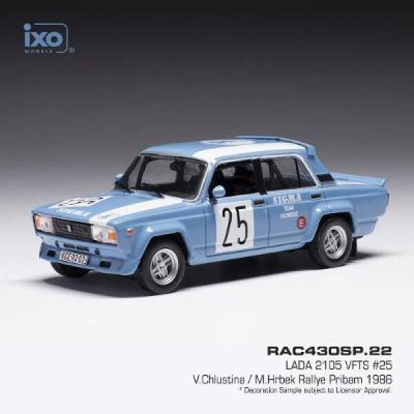 Lada 2105 VFTS, No.25, Rally Pribram, V.Chlustina/M.Hrbek 1:43 Ixo