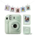 Fujifilm INSTAX MINI 12 Mega Pack Mint Green / Analogový fotoaparát / Instantní fotografie / pouzdro + album v balení (70100163466)