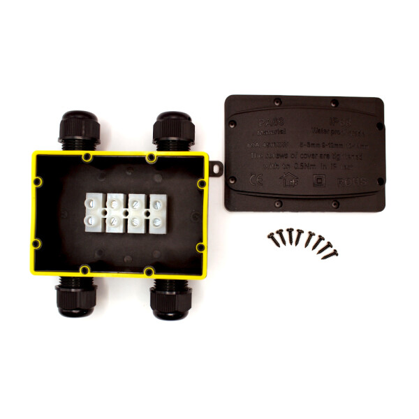 Kabelová spojka DRÁTEK - IP68 120x85, 4 vývody 9-12mm, 4pin