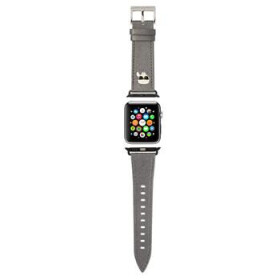 Karl Lagerfeld Karl Head PU Řemínek pro Apple Watch 38 40mm stříbrná (3666339033736)