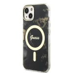 Pouzdro Guess Marble IML MagSafe iPhone 14 černé