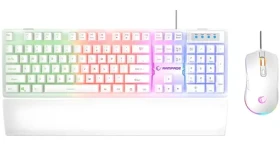 Rampage KM-RX7 Fortuna V2 bílá / Set klávesnice a myši (KM-RX7WHITE)