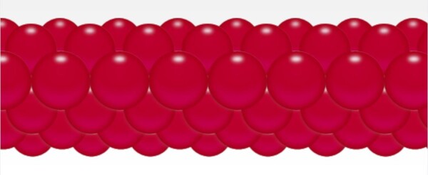 Balónková girlanda červená 3 m balonky.cz Balónková girlanda červená 3 m balonky.cz